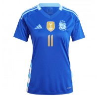 Argentína Angel Di Maria #11 Vonkajší Ženy futbalový dres Copa America 2024 Krátky Rukáv